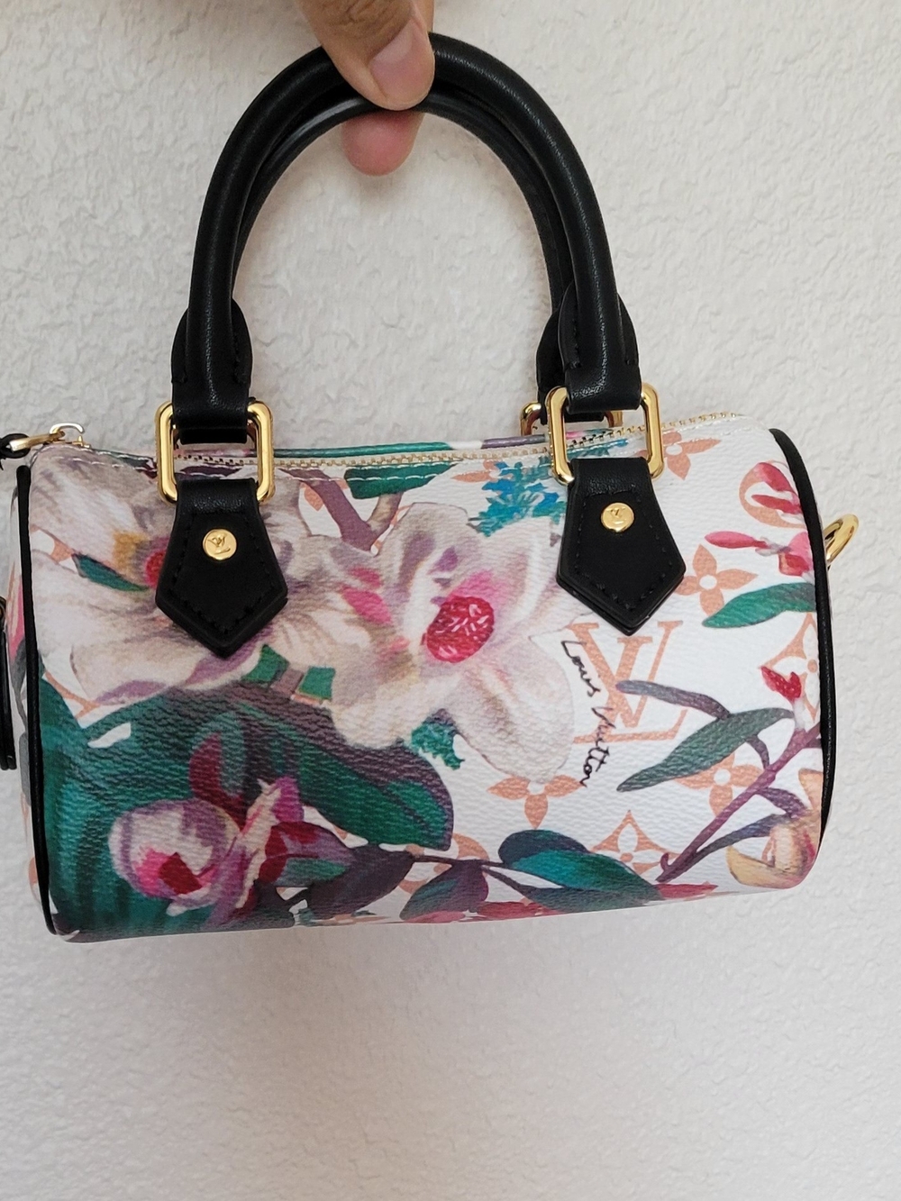Floral Print Mini Satchel Handbag in Multicolor